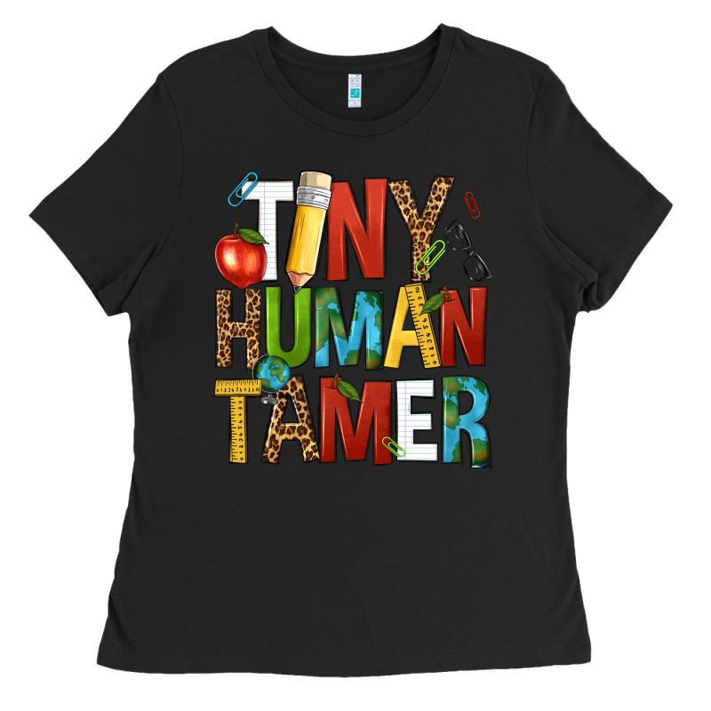 Tiny Human Tamer Ladies Tee by NancyCooperArtShop | Teevron