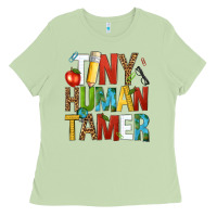 Matcha tiny human tamer Ladies Tee - NancyCooperArtShop