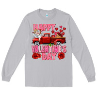Moon Dust Happy Valentine's day red truck Long Sleeve Tee - HowdyJamesFarm