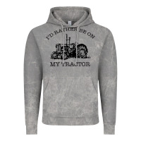 Cloud Rock I D Rather Be On My Tractor Vintage Hoodie - Bettercallsaul