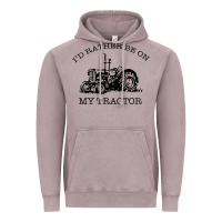 Vintage Zinc I D Rather Be On My Tractor Vintage Hoodie - Bettercallsaul