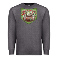 Charcoal Heather Christmas Pocket Premium Sweatshirt - CowhideDigitalArt