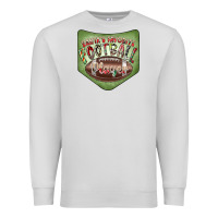 Dove Grey Christmas Pocket Premium Sweatshirt - CowhideDigitalArt