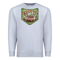 Heather Grey Christmas Pocket Premium Sweatshirt - CowhideDigitalArt