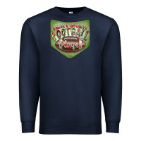 Navy Christmas Pocket Premium Sweatshirt - CowhideDigitalArt