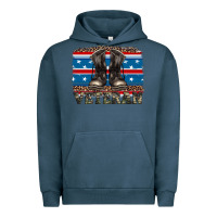 Pigment Midnight Navy armed forces day veteran Urban Hoodie - Artiststas