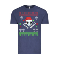 Vintage Denim alien ugly christmas Vintage Tee - Bettercallsaul