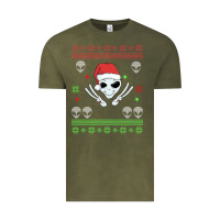 Vintage Olive alien ugly christmas Vintage Tee - Bettercallsaul