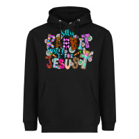 Black Silly Rabbit Easter Is For Jesus Heavyweight Hoodie - CowhideDigitalArt