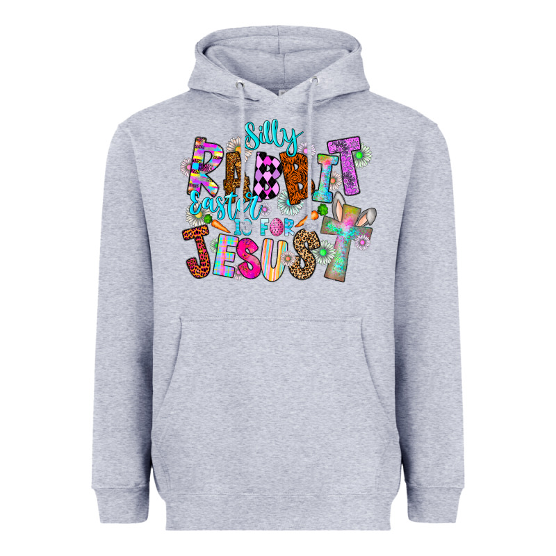 Silly Rabbit Easter Is For Jesus Heavyweight Hoodie by CowhideDigitalArt | Teevron