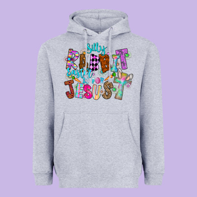 Silly Rabbit Easter Is For Jesus Heavyweight Hoodie Designed By Cowhidedigitalart