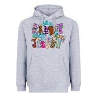 Heather Grey Silly Rabbit Easter Is For Jesus Heavyweight Hoodie - CowhideDigitalArt