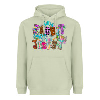 Matcha Silly Rabbit Easter Is For Jesus Heavyweight Hoodie - CowhideDigitalArt