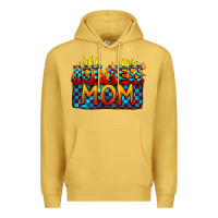 Antique Gold Hot mess mom Mother's Day Premium Hoodie - FaDigitalArtStudio