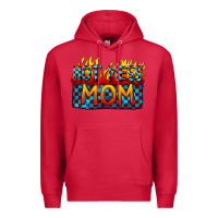 Cardinal Hot mess mom Mother's Day Premium Hoodie - FaDigitalArtStudio