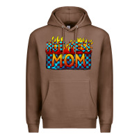 Chestnut Hot mess mom Mother's Day Premium Hoodie - FaDigitalArtStudio