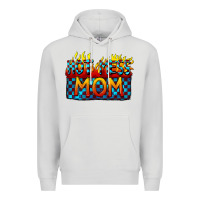Dove Grey Hot mess mom Mother's Day Premium Hoodie - FaDigitalArtStudio