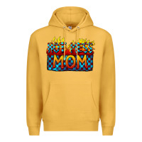 Mustard Hot mess mom Mother's Day Premium Hoodie - FaDigitalArtStudio