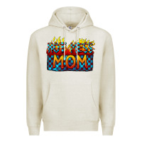 Oatmeal Heather Hot mess mom Mother's Day Premium Hoodie - FaDigitalArtStudio