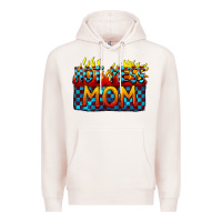 Pale Pink Hot mess mom Mother's Day Premium Hoodie - FaDigitalArtStudio