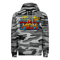 Slate Camo Hot mess mom Mother's Day Premium Hoodie - FaDigitalArtStudio