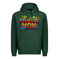 Sports Green Hot mess mom Mother's Day Premium Hoodie - FaDigitalArtStudio