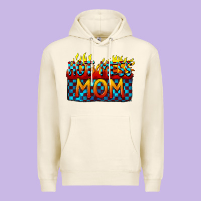 Hot Mess Mom Mother's Day Premium Hoodie Designed By Fadigitalartstudio