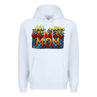 White Hot mess mom Mother's Day Premium Hoodie - FaDigitalArtStudio