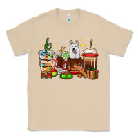 Mushroom Christmas coffee cups with White Shepherd Classic Tee - RanaPortraitStore