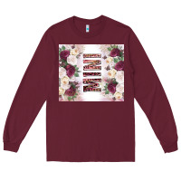 Burgundy mother’s day mini flowers tumbler tbs Long Sleeve Tee - TumblerDesignByShophia