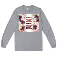 Heather Grey mother’s day mini flowers tumbler tbs Long Sleeve Tee - TumblerDesignByShophia