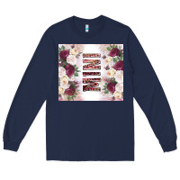 Navy mother’s day mini flowers tumbler tbs Long Sleeve Tee - TumblerDesignByShophia