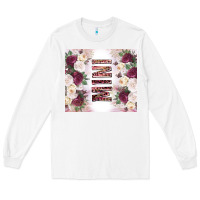 White mother’s day mini flowers tumbler tbs Long Sleeve Tee - TumblerDesignByShophia