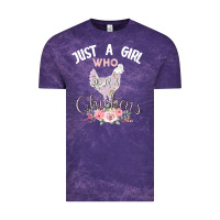 Cloud Purple Just a girl who loves chickens Vintage Tee - Bettercallsaul