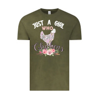 Just A Girl Who Loves Chickens Vintage Tee | Teevron