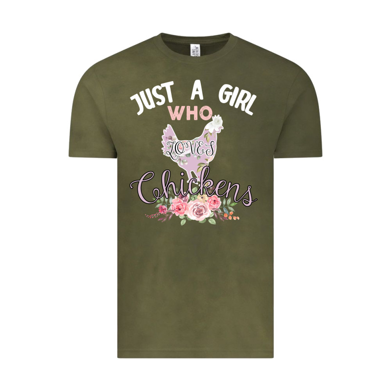 Just A Girl Who Loves Chickens Vintage Tee by Bettercallsaul | Teevron