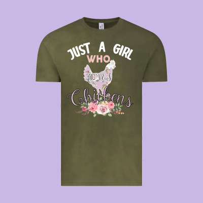 Just A Girl Who Loves Chickens Vintage Tee Designed By Bettercallsaul