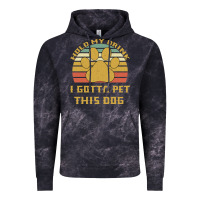 Cloud Black Hold My Drink I Gotta Pet This Dog Vintage Hoodie - Bettercallsaul