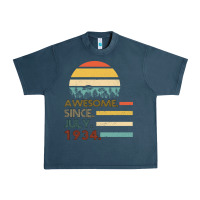 Midnight Navy Awesome Since JULY 1934 Urban Heavy Tee - Bettercallsaul