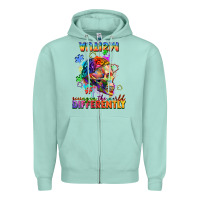 Seafoam Autism seeing in the world differently Zipper Hoodie - FaDigitalArtStudio