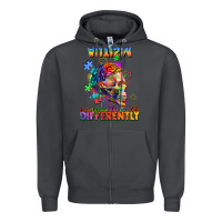 Smoke Autism seeing in the world differently Zipper Hoodie - FaDigitalArtStudio