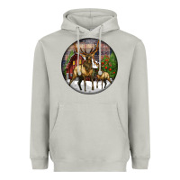 Moon Dust elk buck deer christmas Heavyweight Hoodie - LillyAllenDesigns