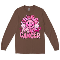 Chestnut hey cancer smiley face breast cancer Long Sleeve Tee - RanaPortraitStore