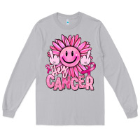 Moon Dust hey cancer smiley face breast cancer Long Sleeve Tee - RanaPortraitStore