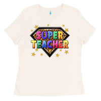 Bone super teacher with leopard Ladies Tee - NancyCooperArtShop