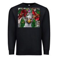 Black Chicken Premium Sweatshirt - CowhideDigitalArt