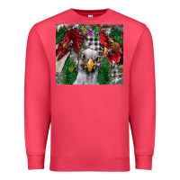 Cardinal Chicken Premium Sweatshirt - CowhideDigitalArt
