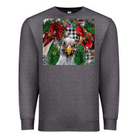 Charcoal Heather Chicken Premium Sweatshirt - CowhideDigitalArt