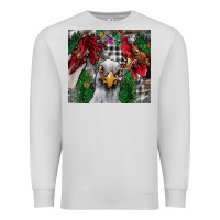 Dove Grey Chicken Premium Sweatshirt - CowhideDigitalArt