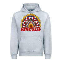 Heather Grey america sunflower rainbow Urban Hoodie - Artiststas